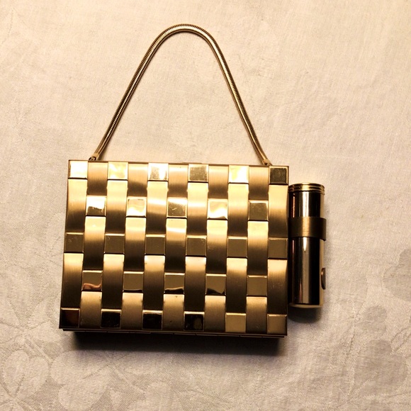 HP 5/4 🎉 Vintage 50’s Minaudière Compact Purse - Picture 2 of 15